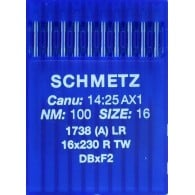 Schmetz Leather point needles Canu 14:25 16x230 DBxF2 Size 100/16